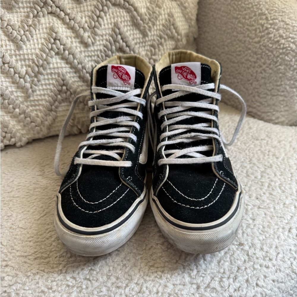 VANS Classic Black / White Hightop Skate Shoes | 6.5 W - Picture 1 of 6